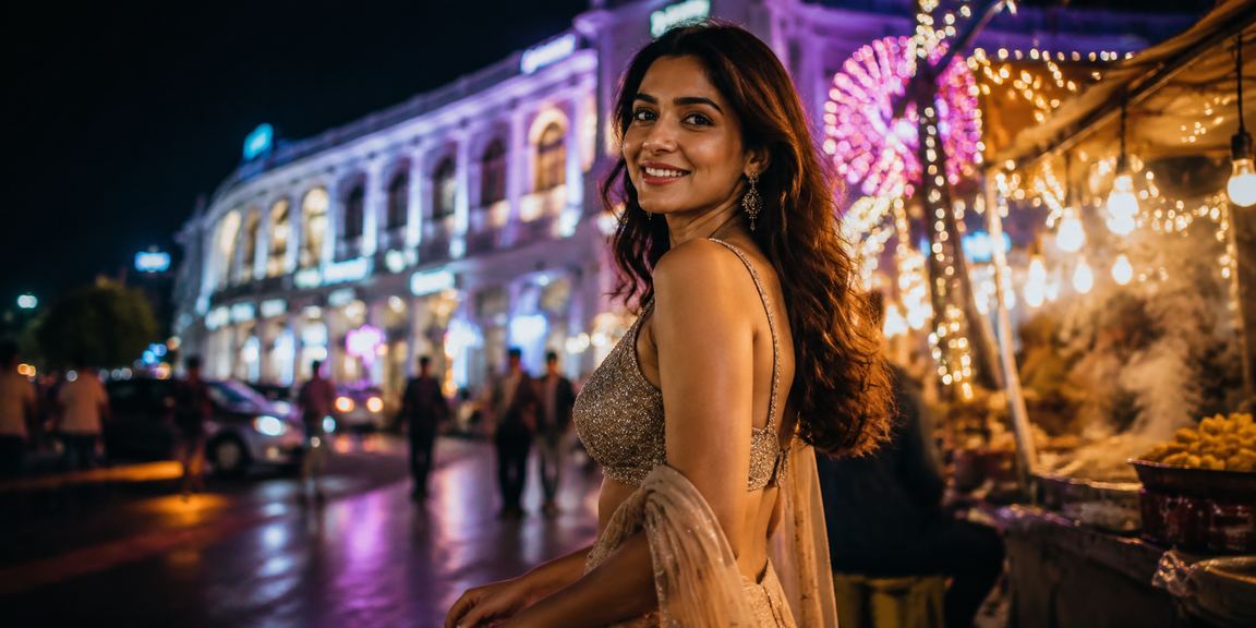 VIP exclusive casino night scene in Delhi Connaught Place